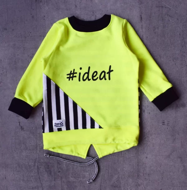 Bluza klasyczna żółty neon IDEAŁ >80 od ręki<