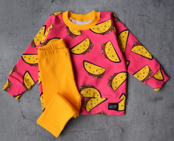 Dres TACO bluza klasyczna+leginsy prążek >80 od ręki<