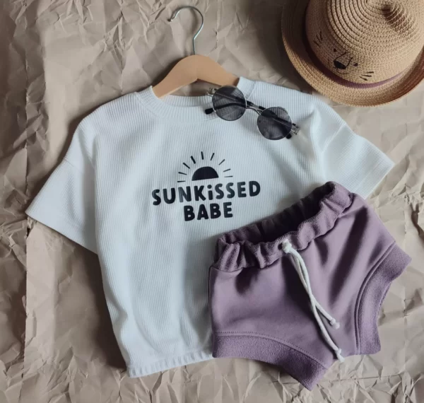 T-shirt WAFELEK ECRU *Sunkissed babe*