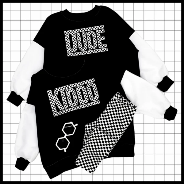 Bluza oversize B&W *Kiddo/Dude*