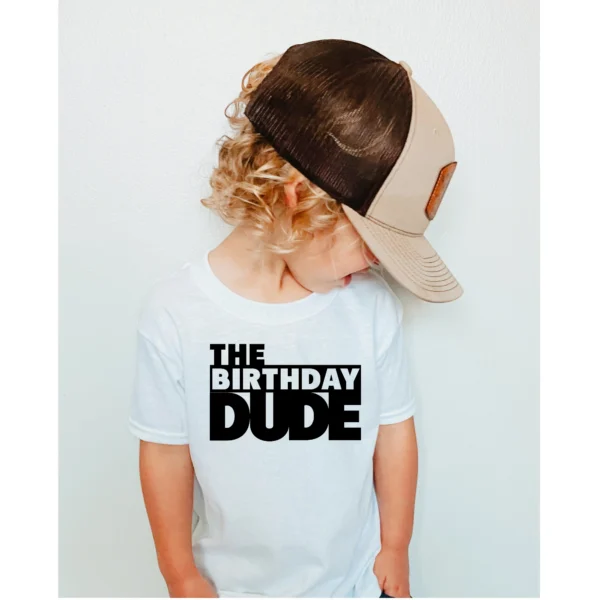 T-shirt BIAŁY lub CZARNY  *THE BIRTHDAY DUDE*