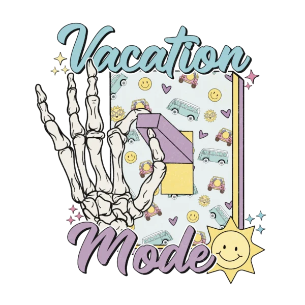 T-shirt BIAŁY *106.Vacation mode ON* >wybierz fason<