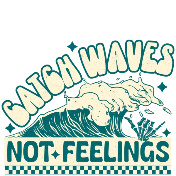 T-shirt BIAŁY *41.Catch waves not feelings / fala* >wybierz fason<