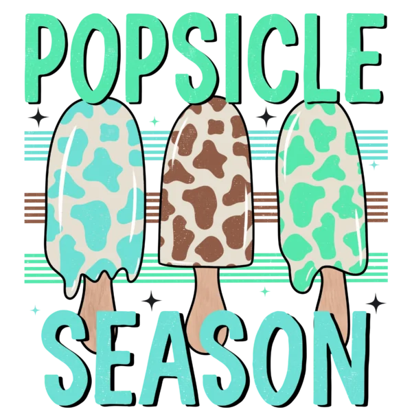 T-shirt BIAŁY *42.Popsicle season / lody* >wybierz fason<