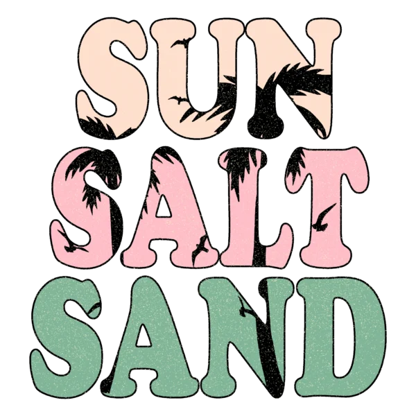 T-shirt BIAŁY *61.Sun salt sand* >wybierz fason<