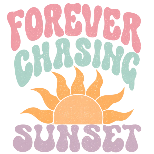 T-shirt BIAŁY *62.Forever chasing sunset* >wybierz fason<