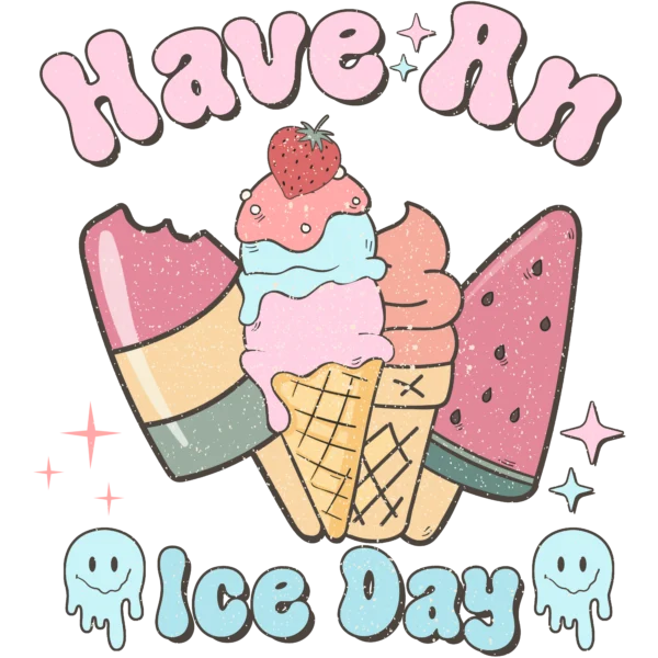 T-shirt BIAŁY *64.Have an ice day* >wybierz fason<