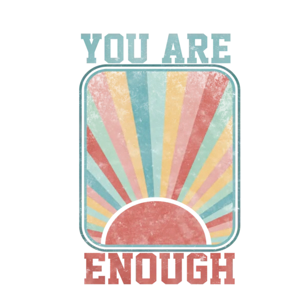 T-shirt BIAŁY *88.You are enough- przód i tył* >wybierz fason<