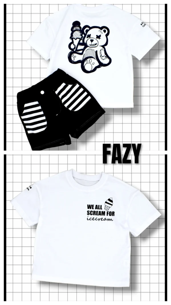 T-shirt czarny FAZY "HEART BREAKER" >od ręki 104/110< - obrazek 4