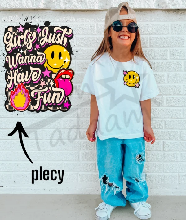 T-shirt BIAŁY *290.Girls Just wanna have fun * >wybierz fason<