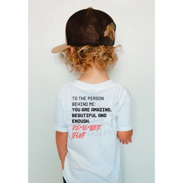 T-shirt BIAŁY *232.Remember that-you matter! - przód i tył* >wybierz fason<