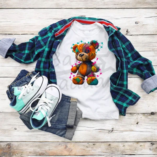 T-shirt BIAŁY *271.Watercolor bear/boy.* >wybierz fason<