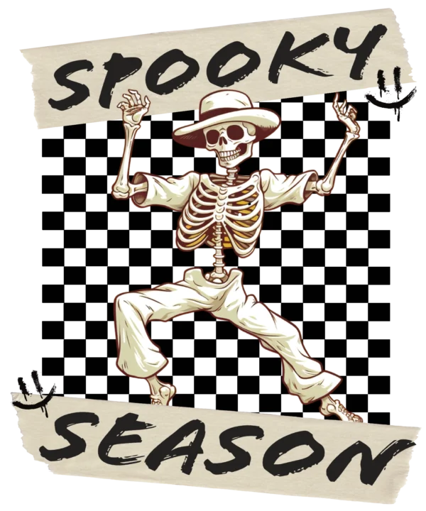 T-shirt *387.Spooky season /skeleton* >wybierz fason i kolor< - obrazek 2