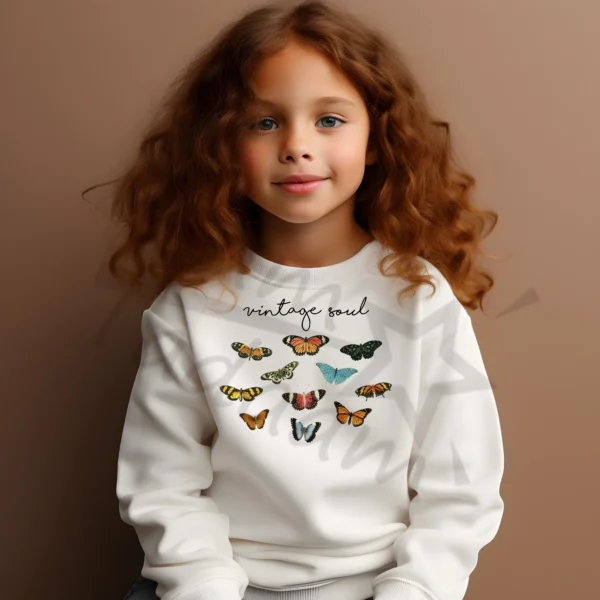 Bluza *348.Vintage soul with butterfly* >wybierz fason i kolor<