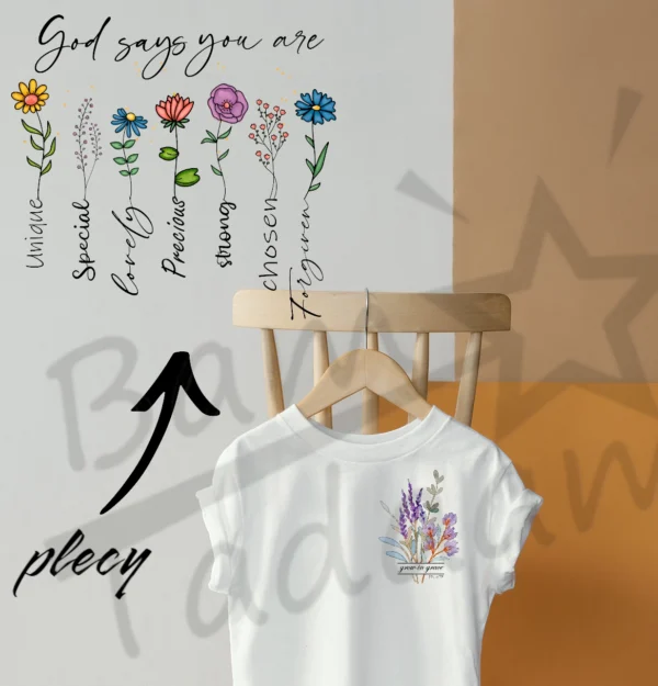 T-shirt BIAŁY *363. God says you are ... - przód i tył* >wybierz fason<