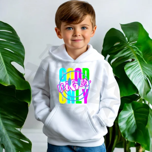 Bluza *544.GOOD VIBES smile-neonowy*  >wybierz fason i kolor<