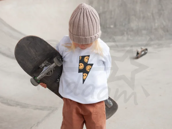 Bluza *566.Smiley yellow bolt* >wybierz fason i kolor<