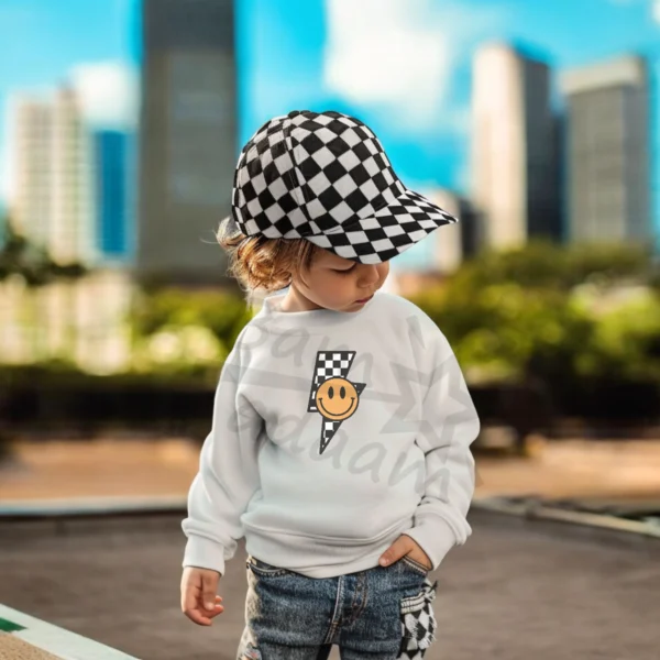 Bluza *568.Checkered smile bolt* >wybierz fason i kolor<
