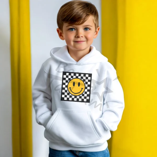 Bluza *581. Yellow smile -checker* >wybierz fason i kolor<