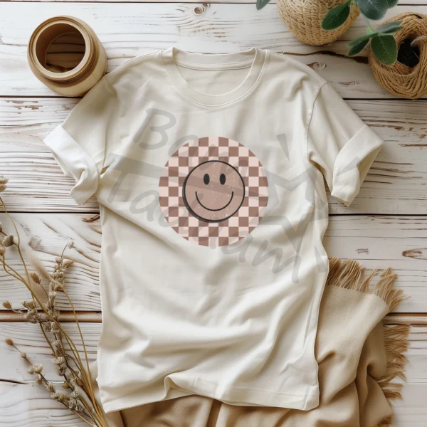 T-shirt *143.Smile- okrąg brązowy* >wybierz fason i kolor<