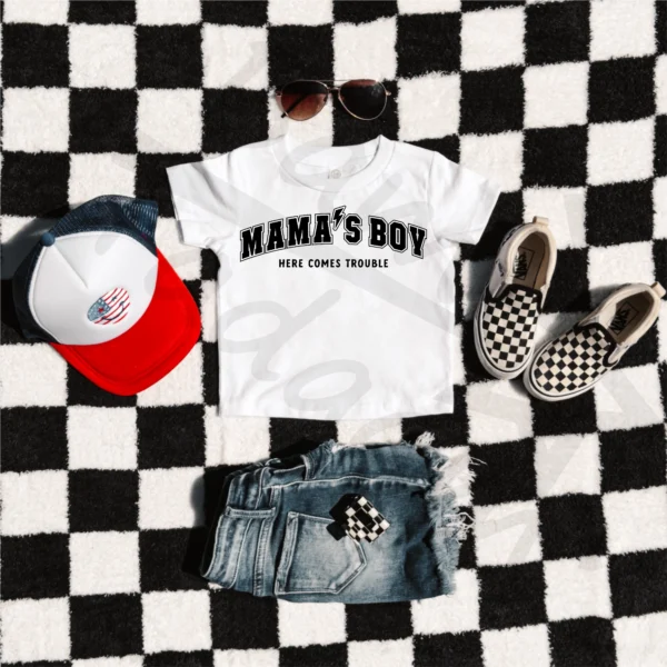 T-shirt *392.Mama's boy-here comes trouble* >wybierz fason i kolor<