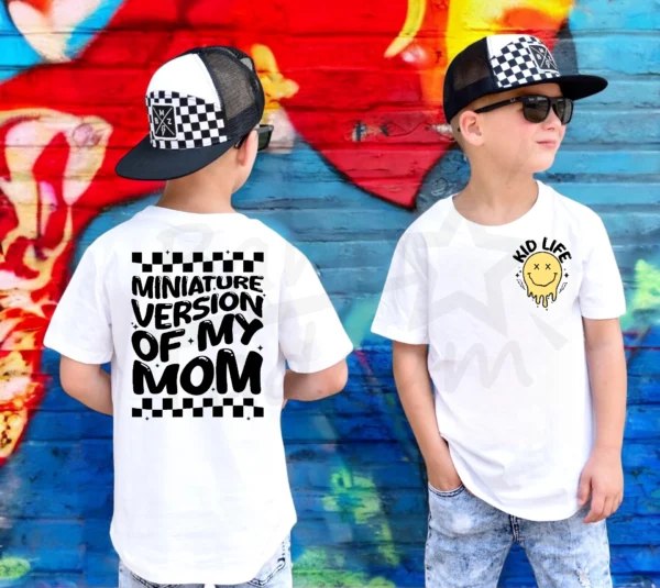 T-shirt BIAŁY *395.Miniature version of my mom* >wybierz fason<