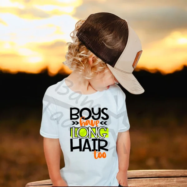 T-shirt BIAŁY *481.Boys have long hair too* >wybierz fason<