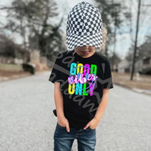 T-shirt *544.GOOD VIBES smile-neonowy* >wybierz fason i kolor<