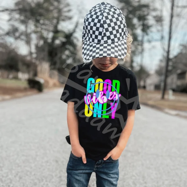 T-shirt *544.GOOD VIBES smile-neonowy* >wybierz fason i kolor<