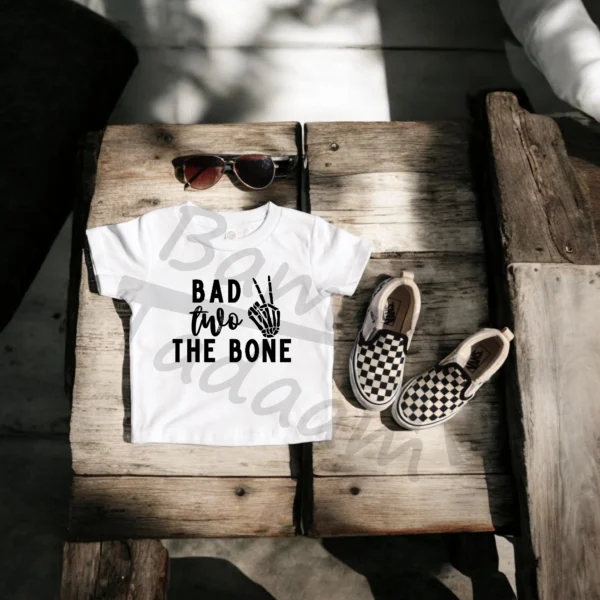 T-shirt BIAŁY *556.Bad TWO the bone*