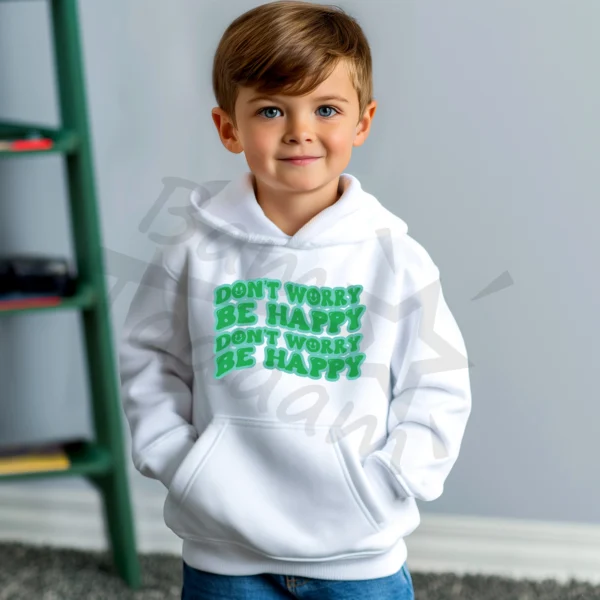 Bluza *636.Don't worry be happy-green* >wybierz fason i kolor<