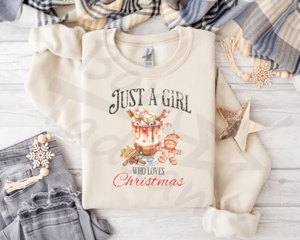 Bluza *660.Just a Girl who loves Christmas* >wybierz fason i kolor<