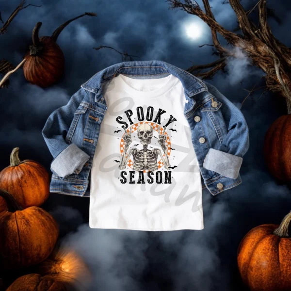 T-shirt *637.Spooky season -skeleton * >wybierz fason i kolor<