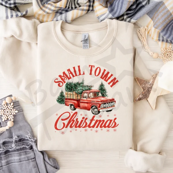 Bluza *667.Small town Christmas-red truck* >wybierz fason i kolor<