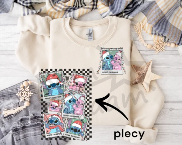 Bluza *687.Stitch and Angelina-Merry Christmas * >wybierz fason i kolor<