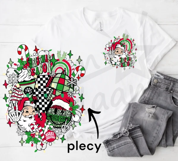 T-shirt BIAŁY *405.Christmas mix 2* >wybierz fason<