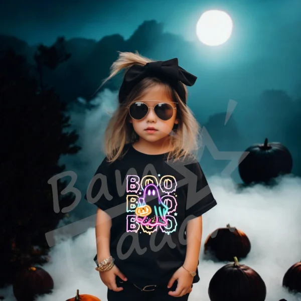 T-shirt *676.Neon BOO ghost* >wybierz fason i kolor<