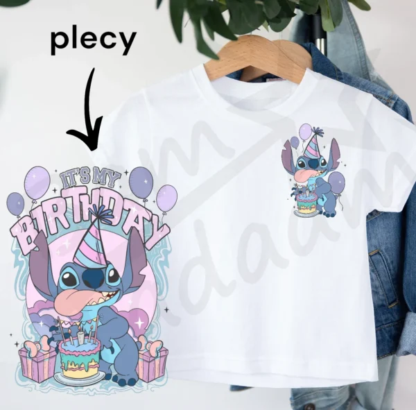 T-shirt BIAŁY *689.Stitch birthday* >wybierz fason<