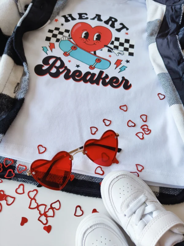 T-shirt biały "Heart breaker 2" - obrazek 2