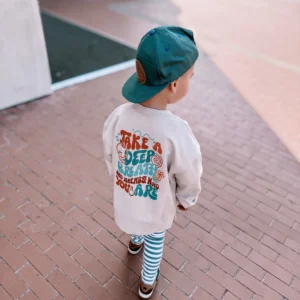 Bluza JASNY BEŻ  "Take a deep breath..."