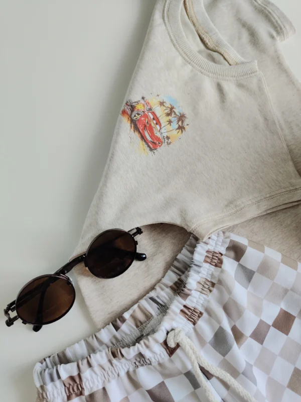 Zestaw letni SUMMER VIBES /MCQUEEN >od ręki 104< - obrazek 2