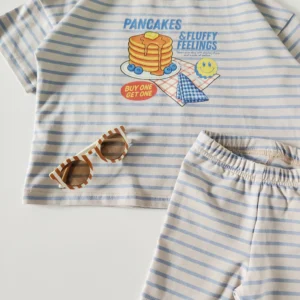 Zestaw letni FLUFFY PANCAKES >od ręki 104/110<