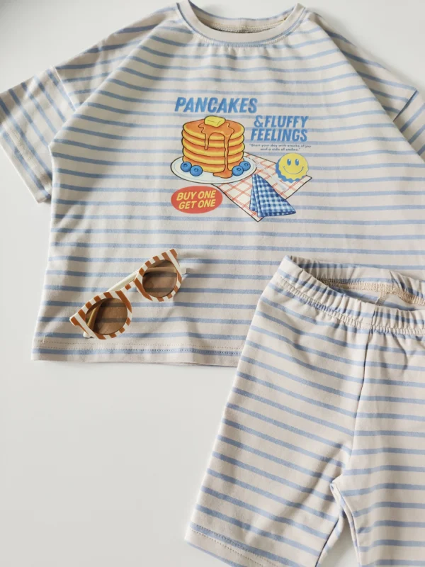 Zestaw letni FLUFFY PANCAKES >od ręki 104/110<