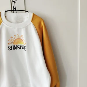 Bluza MUSZTARDA+OFF WHITE "Sunshine" >od ręki 110<