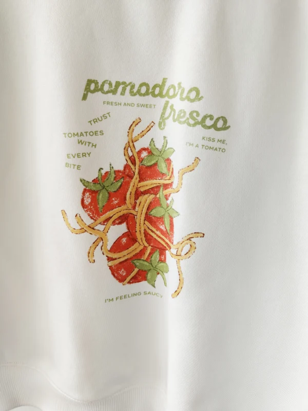 Bluza OFF WHITE "Pomodoro fresco" >od ręki 110< - obrazek 2