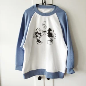 Bluza JEANS+OFF WHITE "Mickey&Minnie" >od ręki 116<