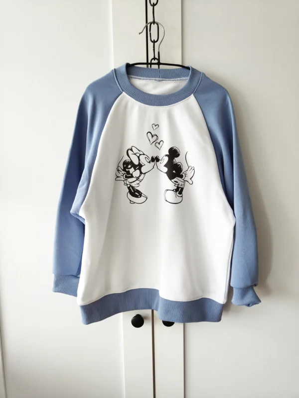 Bluza JEANS+OFF WHITE "Mickey&Minnie" >od ręki 116<
