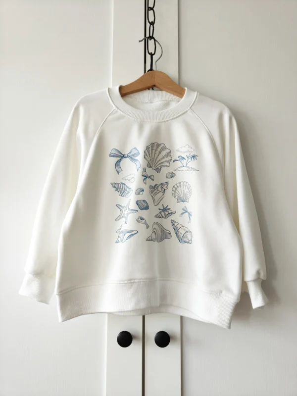 Bluza OFF WHITE "Muszelki" >od ręki 104<
