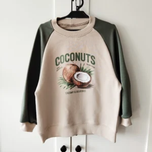 Bluza KHAKI+BEŻ "Coconuts" >od ręki 104<