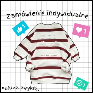 Bluza zwykła >dowolny fason, kolor, rozmiar, wzór, grafika<